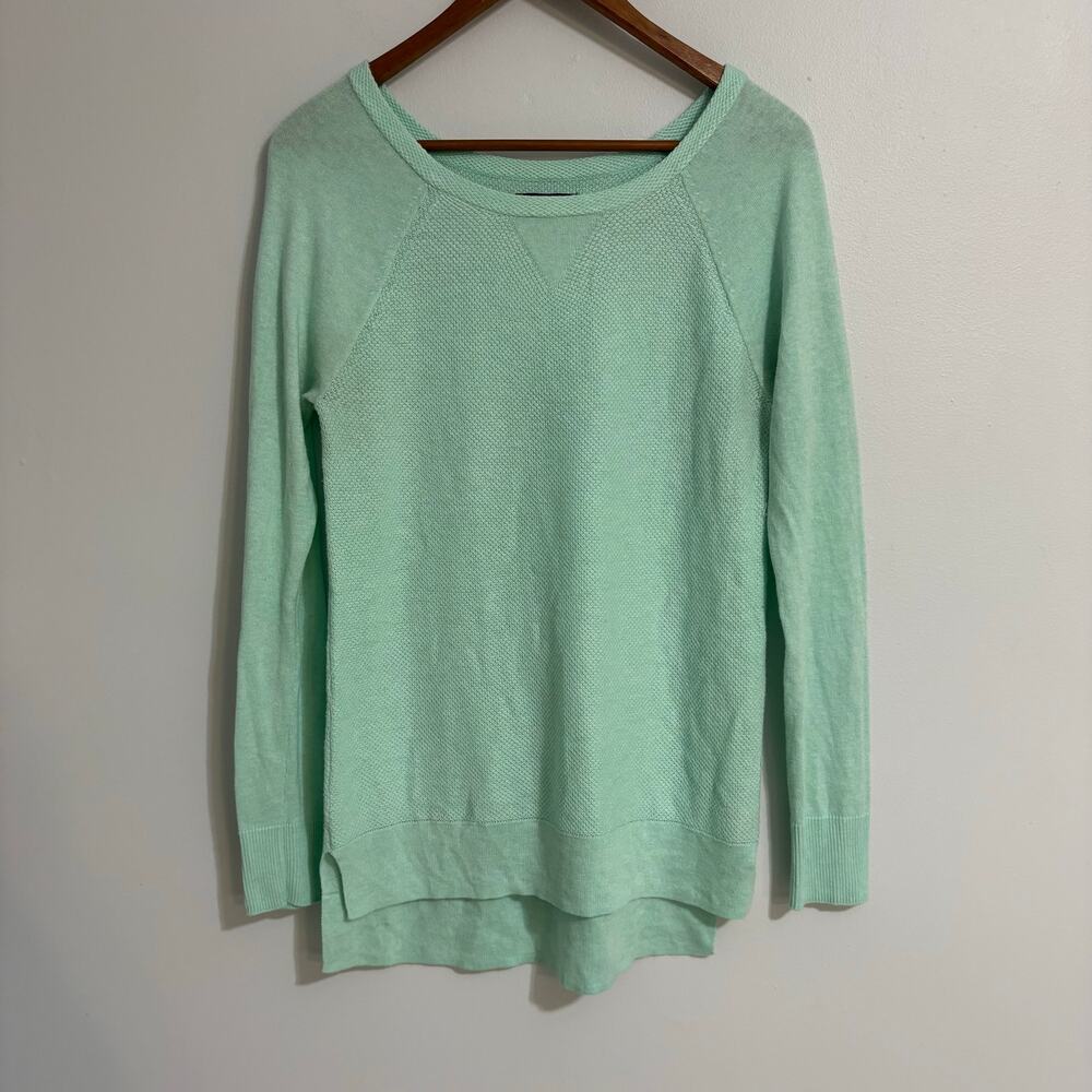 Y2K Waffle Knit American Eagle Outfitters Seafoam Green Medium Pullover Sweater